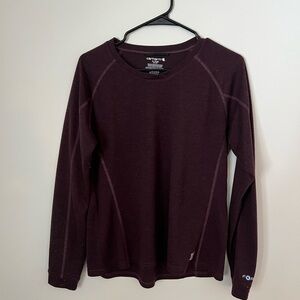Carhartt Men's Dark Burgundy Long Sleeve Tee